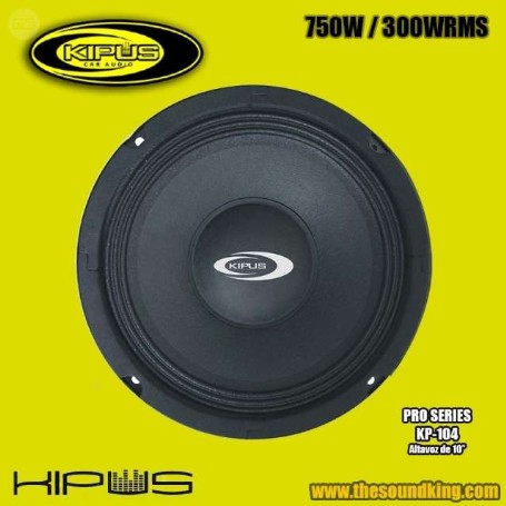 ALTavoz WOOFER - MEDIO 10" KIPUS 750W KP-104.
