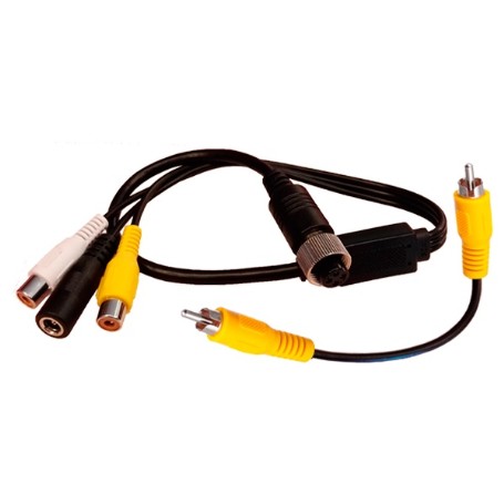 CABLE ADAPTADOR DE 4 PIN A RCA PARA MONITOR MS-700 C.