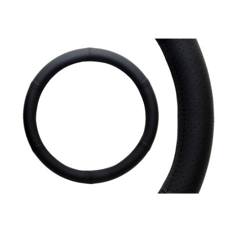 FUNDA DE VOLANTE NEGRA PERFORADA 37cm-39cm.