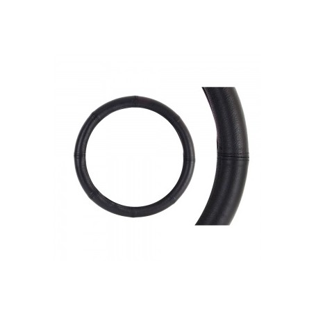 FUNDA DE VOLANTE NEGRA LISA 37cm-39cm.