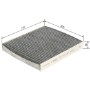 FILTRO DE HABITACULO CARBON ACTIVO BOSCH R2433.