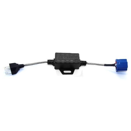 CANCELADOR LUZ BOMBILLA FUNDIDA Y CANCELADOR DE INTERFERENCIAS DE RADIO PARA LED H4 (UNIDAD).