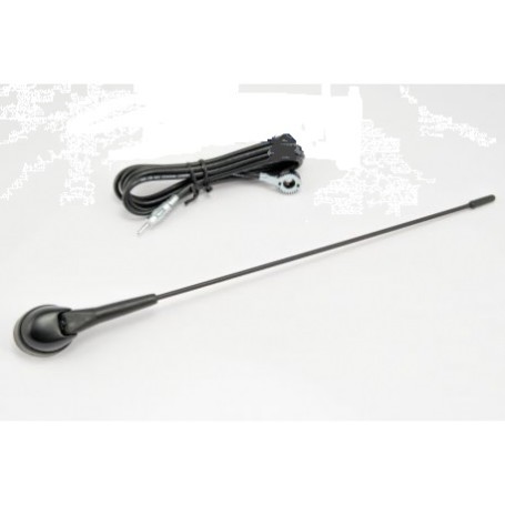 ANTENA TECHO 1 TRAMO CON CABLE, BASE OVALADA.