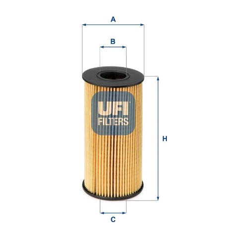 FILTRO DE ACEITE UFI 2509400.