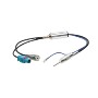 ADAPTADOR DE ANTENA FACKRA + DIN HEMBRA ALMPLIFICADO PARA AUDI.