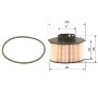 FILTRO DE COMBUSTIBLE BOSCH N2359.