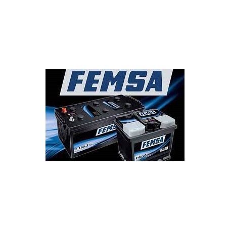 BATERIA FEMSA 60AH 12V POSITIVO DERECHA.