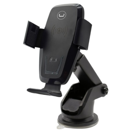 SOPORTE PARA MOVIL CON CARGA INDUCTIVA 10W FIJACION POR VENTOSA.