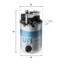 FILTRO DE COMBUSTIBLE UFI 2409501.