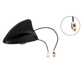 ANTENA SHARK AMPLIFICADA AM/FM CON CONECTOR FACKRA.